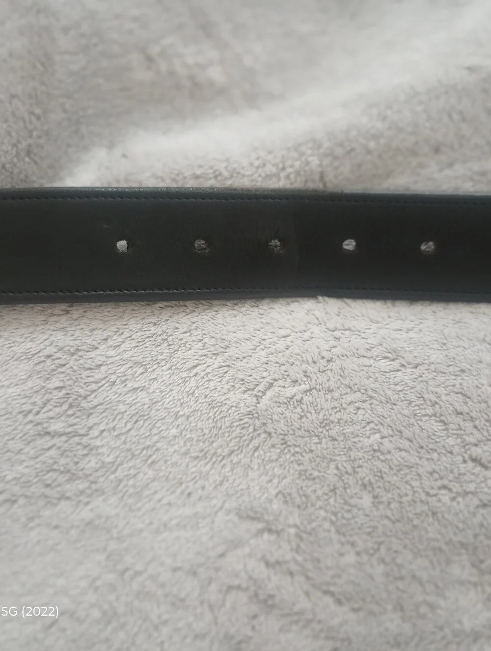 Stacy Bradley Mosaic Buckle On Tory English Bridle Black Leather Belt Size 30
